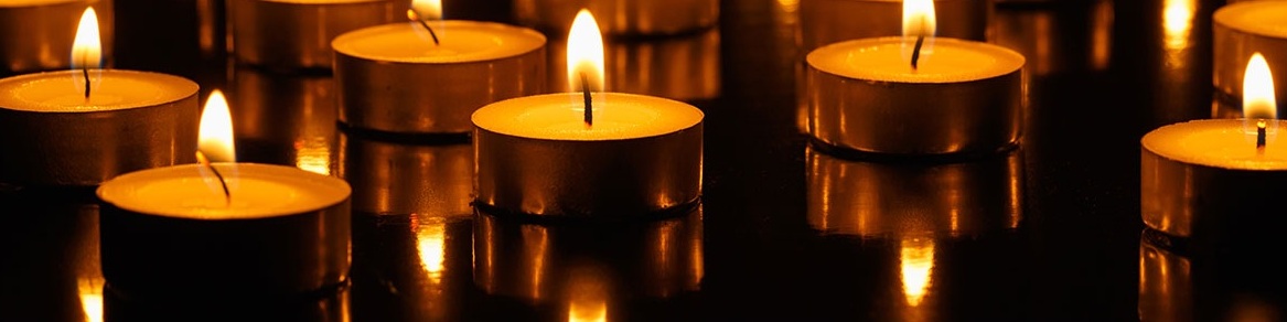 lit candles